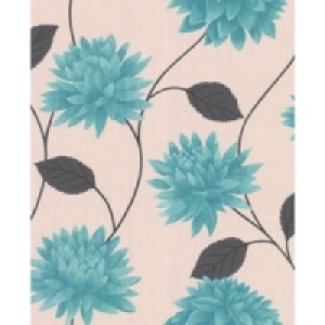 Wickes  Superfresco Easy Romance Decorative Wallpaper Teal 10m