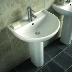 Rimini Round Basin and Full Pedestal 550mm
