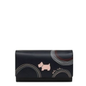 Radley - Navy leather Fenchurch Circle large flapover mati