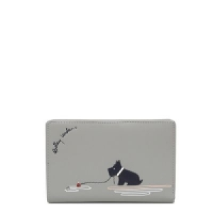Radley - Grey leather Fenchurch Fishing medium zip-top pur