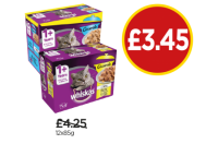 Budgens  Whiskas 1+ Years Casserole in Jelly Fish Selection, Poultry 