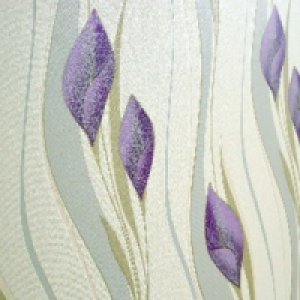 Superfresco Easy Peace Decorative Wallpaper Plum/Cream 10m