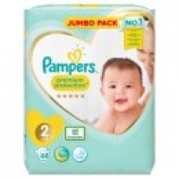 Asda Pampers Premium Protection Nappies New Baby Size 2 Jumbo Pack