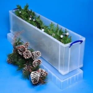 Really Useful 77L Christmas Tree Box - Clear £19.99