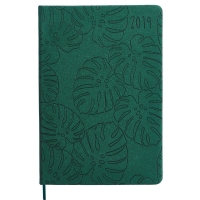Wilko  Wilko A5 Day A Page 2019 Diary - Embossed Palm - Assorted