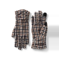 Debenhams  Lands End - Multi fleece ruched patterned ez touch gloves