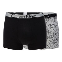 Debenhams  Calvin Klein - 2 pack black printed trunks