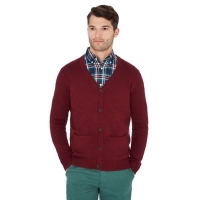 Debenhams  Maine New England - Dark red knitted cotton cardigan