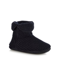 Debenhams  Mantaray - Navy waffle knit slipper boots