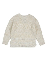 Debenhams  Outfit Kids - Girls cream cable knit jumper