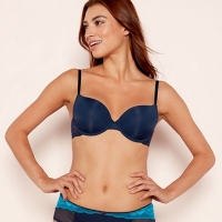Debenhams  The Collection - 2 pack navy and turquoise underwired non-pa