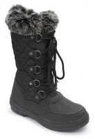 Debenhams  Padders - Black Blizzard wide fit boots