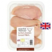 Waitrose  essential Waitrose 3-5 British chicken breast fillets
