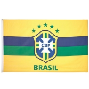 Brazil Football Team CBF Crest 5 x 3 ft Flag