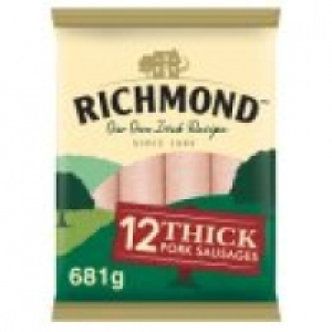 12 Thick Pork Sausages £2.00
