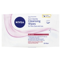 Wilko  Nivea Daily Essentials Gentle Facial Cleansing Wipes Dry Ski