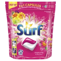 Wilko  Surf Laundry Detergent Capsules Tropical Lily and Ylang Ylan