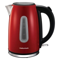 QDStores  Morphy Richards 1.7 Litre Equip Jug Kettle 3KW - Red & Stain