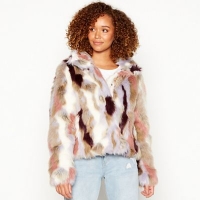 Debenhams  Vila - Multicoloured Viveria faux fur jacket