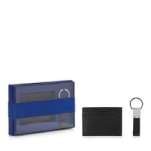 J by Jasper Conran - Black leather credit card holder and ke