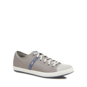 Caterpillar - Grey Checklist canvas lace-up trainers