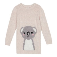 Debenhams  bluezoo - Girls Pink Koala Embroidered Tunic Jumper