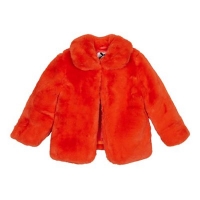 Debenhams  J by Jasper Conran - Girls bright orange faux fur coat