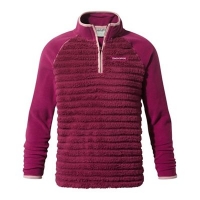 Debenhams  CRAGHOPPERS - Pink Maddiston half zip fleece