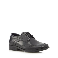 Debenhams  Debenhams - Boys black leather lace up shoes
