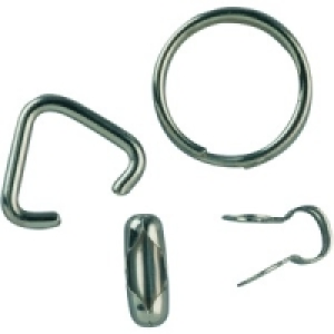 Wickes Nickel Ball Chain Fittings Pack 8 £2.29
