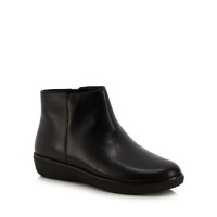 Debenhams  FitFlop - Black leather Ziggy ankle boots