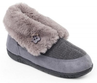 Debenhams  Padders - Grey Eden womens memory foam slippers