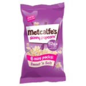 Metcalfes skinny Sweet n Salt Multipack Popcorn x6 £1.25