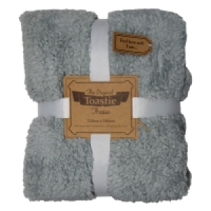 Original Toastie 130 x 150cm Light Grey Throw £7.99