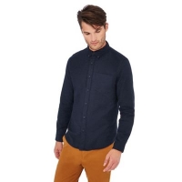 Debenhams  Red Herring - Blue long sleeve slim fit shirt