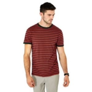 Red Herring - Orange striped cotton t-shirt