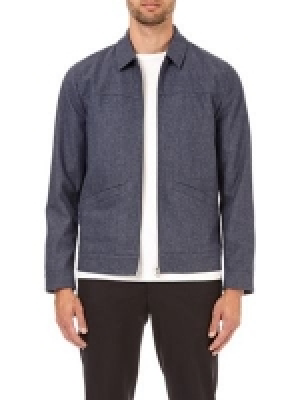 Burton - Blue wool Harrington jacket