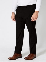 Debenhams  Burton - Big and tall slim stretch black trousers