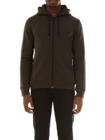 Debenhams  Burton - Khaki zip through hoodie