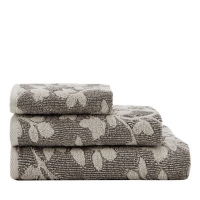 Debenhams  Christy - Light grey Cambridge leaf print towel
