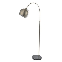 Debenhams  Home Collection - Curve Silver Metal Floor Lamp