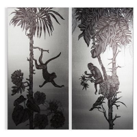 Debenhams  Graham & Brown - Monkey mayhem printed canvas
