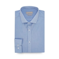 Debenhams  Red Herring - Light Blue Chambray Long Sleeve Slim Fit Shirt
