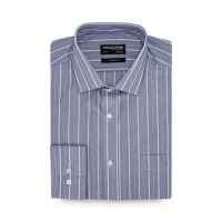 Debenhams  The Collection - Blue Stripe Long Sleeve Classic Fit Shirt