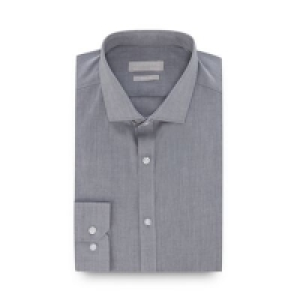 Red Herring - Light Grey Chambray Long Sleeve Slim Fit Shirt