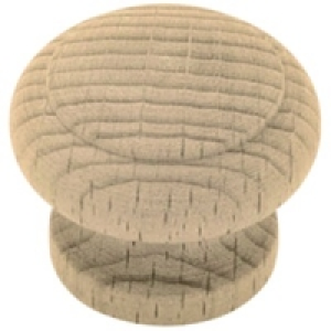 Wickes Denver Ring Knob Beech 33mm 10 Pack