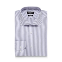 Debenhams  Jeff Banks - Designer lilac textured stripe tailored shirt