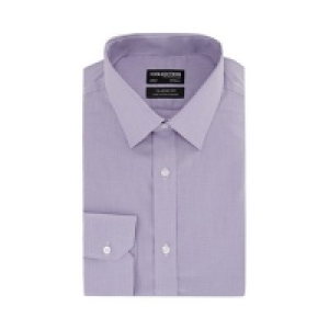 The Collection - Lilac gingham check long sleeve non-iron cl