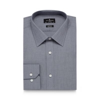 Debenhams  Jeff Banks - Designer grey two tone tailored shirt