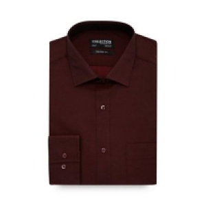 The Collection - Big and tall dark red long sleeve tailored
